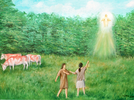 slika ukazanja svjetla i Majke Božje u šumi Paulovac